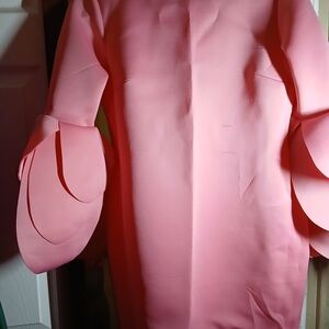Elegant Pink Dress with Unique Sleeves